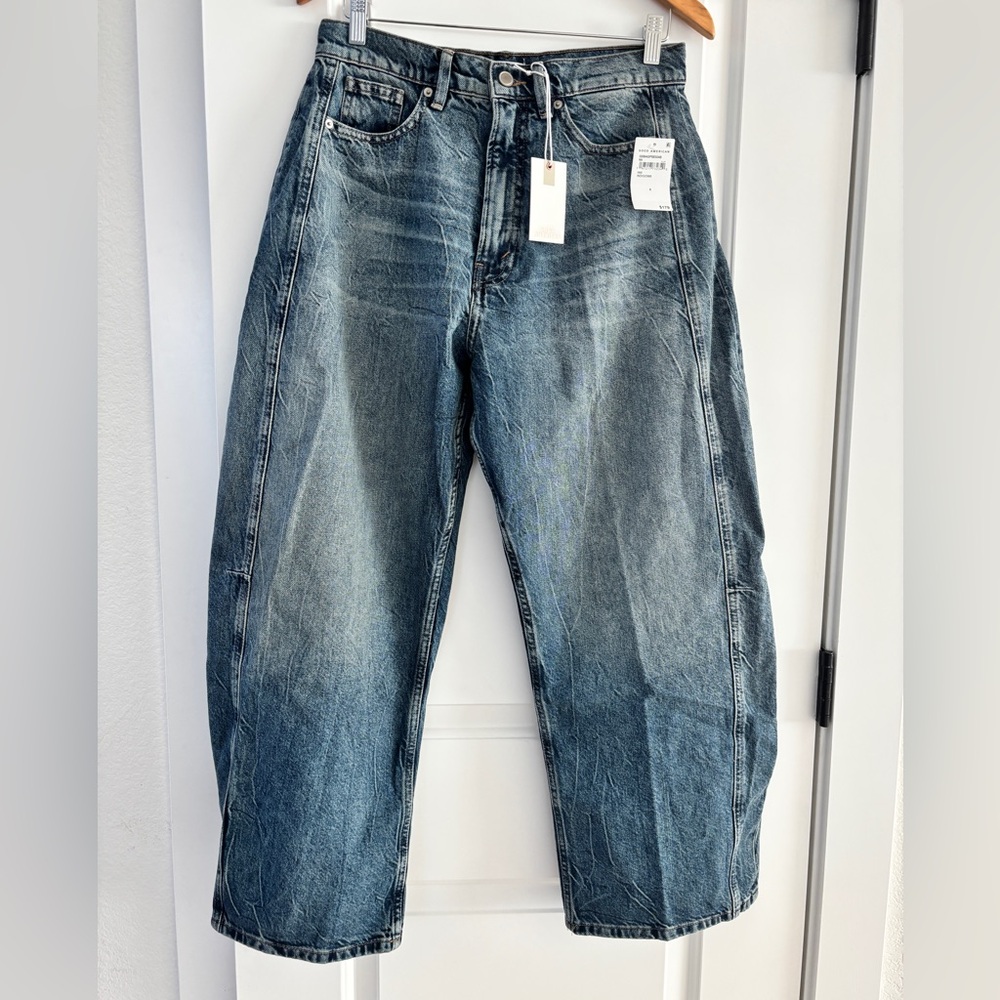 NWT Good American Good Extreme Barrel Jeans - Picture 3 of 10
